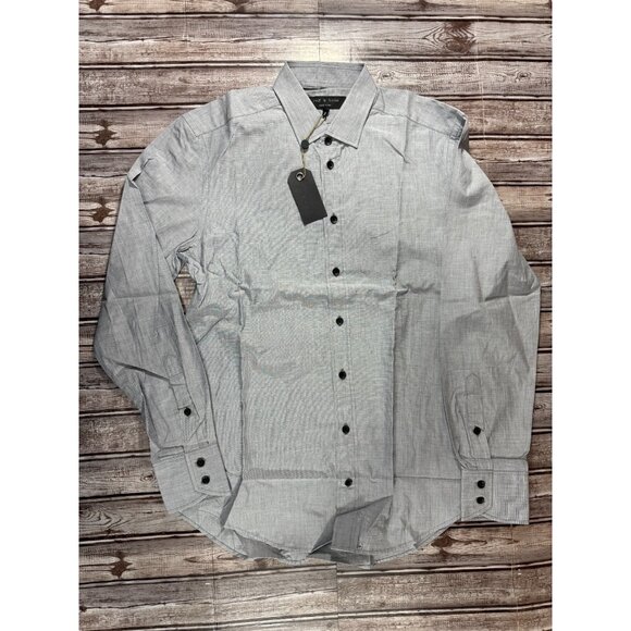 RAG & BONE Charles dress shirt size 15 color chambray $250 NWT - Picture 1 of 5
